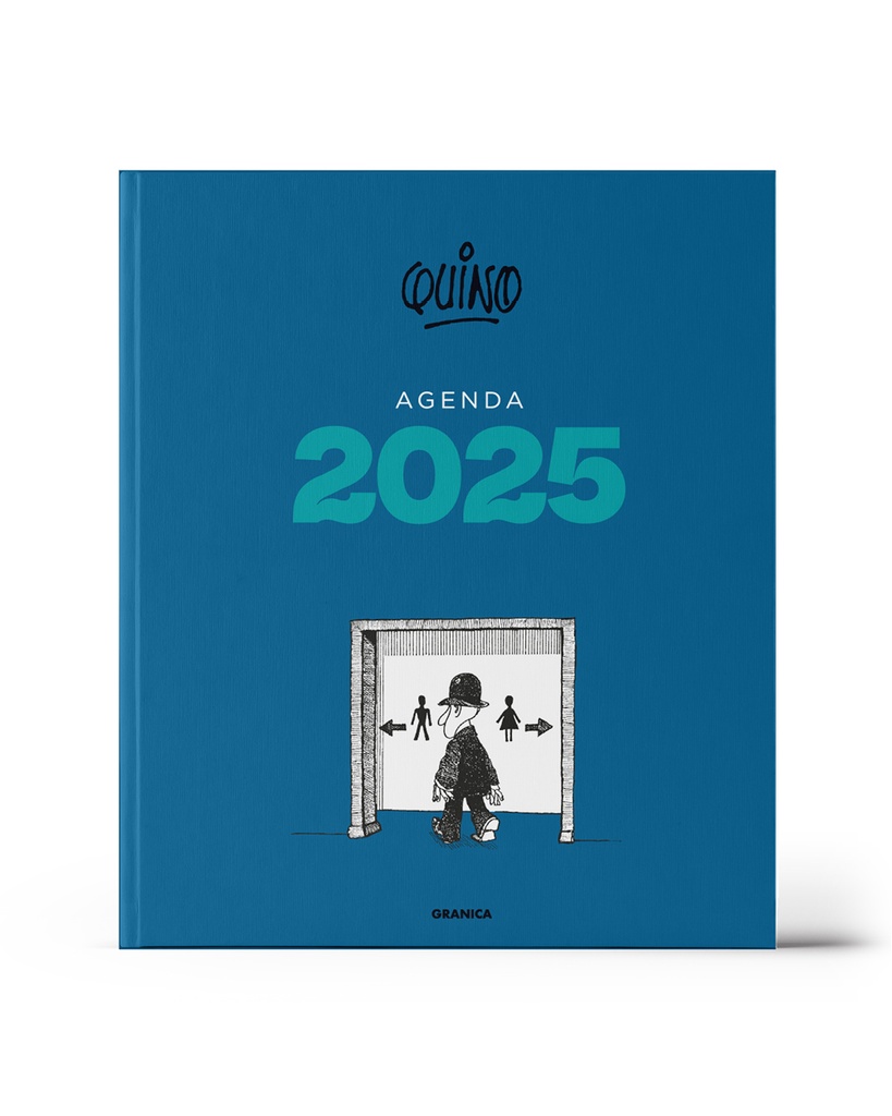 AGENDA QUINO 2025 ENCUADERNADA AZUL
