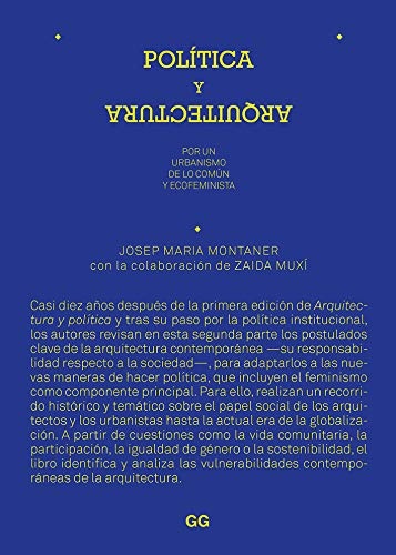 POLITICA Y ARQUITECTURA:URBAN.COMUN.ECOFEMIN.