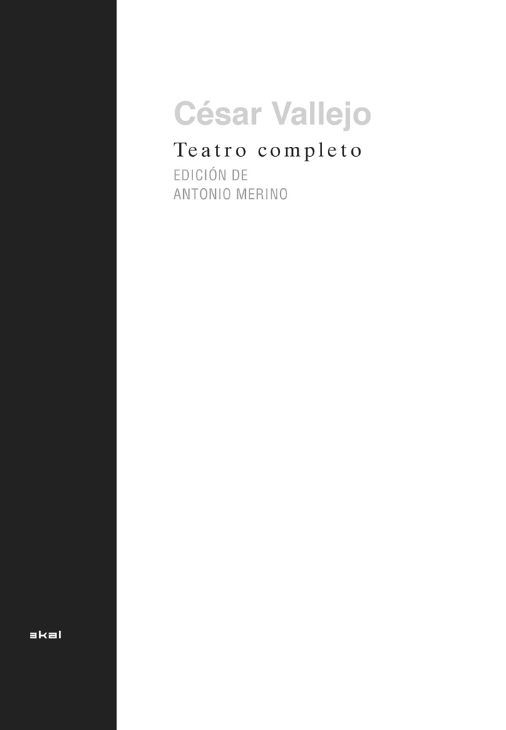 TEATRO COMPLETO CESAR VALLEJO