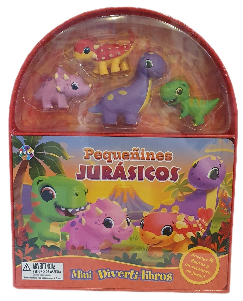 MINI DIVERTILIBROS PEQUEÑINES JURASICOS